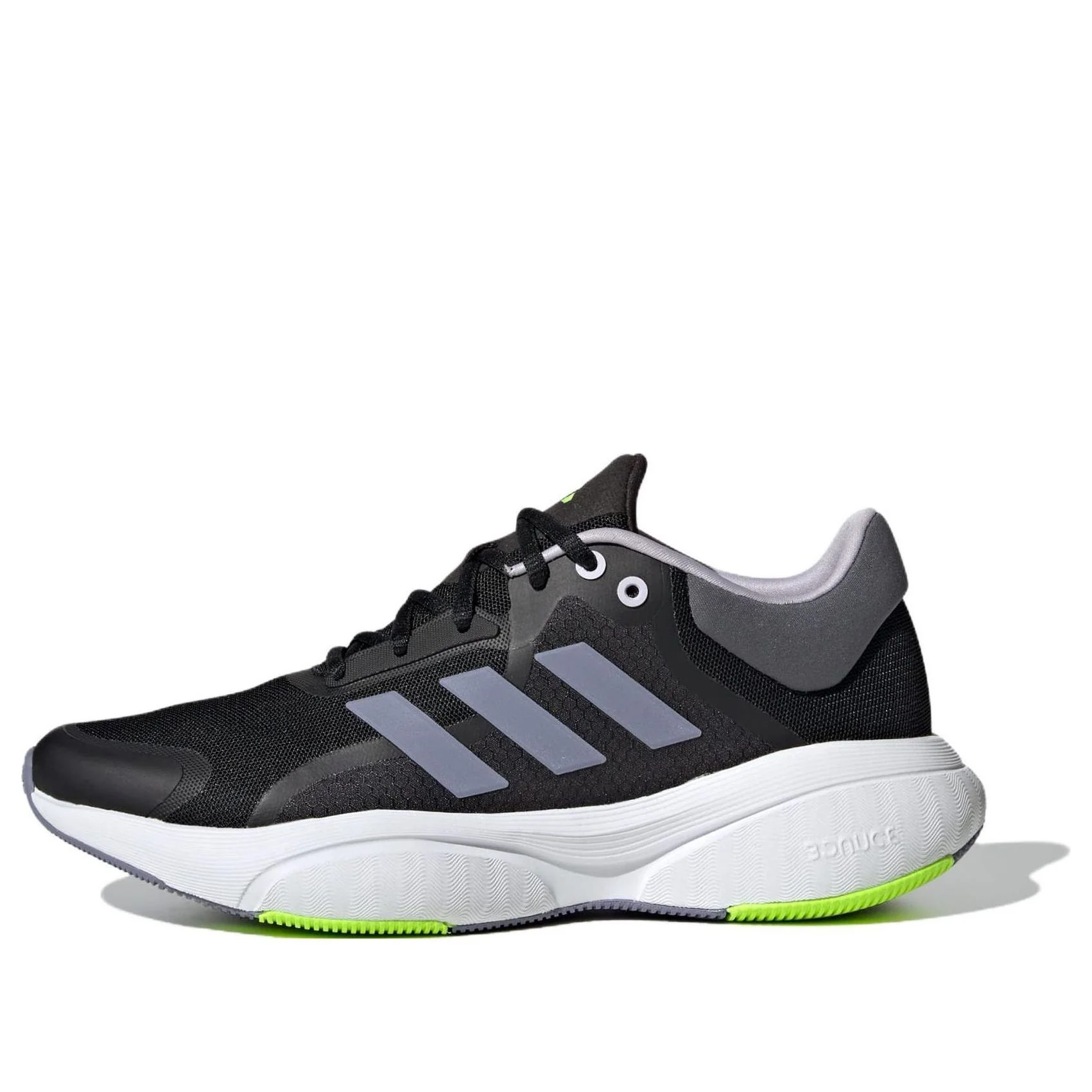 (WMNS) adidas Response 'Core Black Silver Violet Lucid Lemon' IG0332