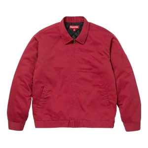 Supreme x H.R. Giger Embroidered Work Jacket 'Red Black' SUP-FW23-140