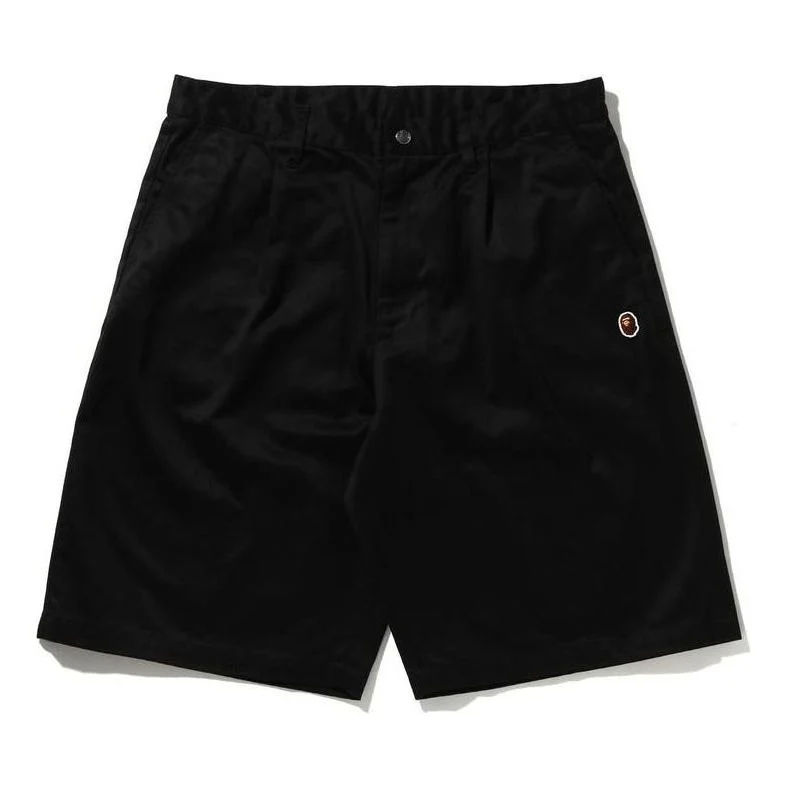 A Bathing Ape One Point Wide Fit Chino Shorts 'Black' 1I30-153-021-BLK
