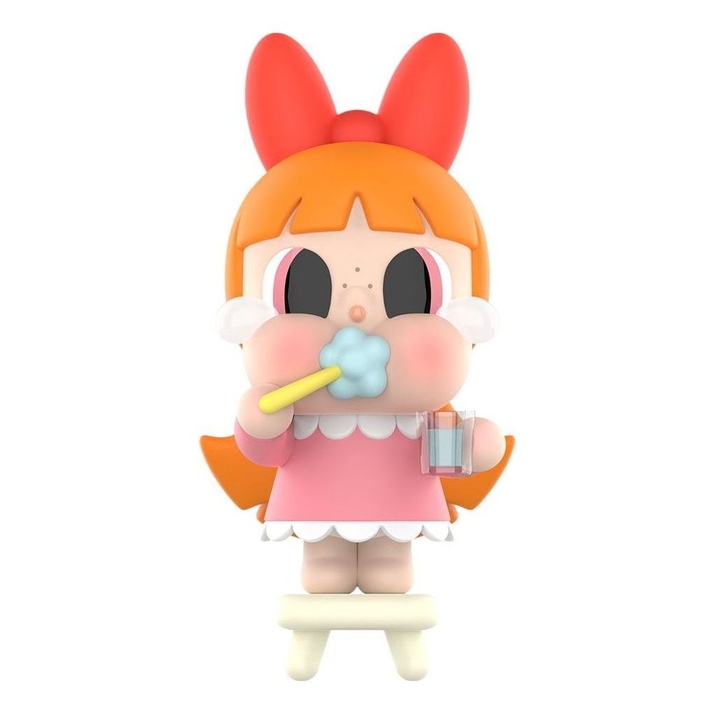 Pop Mart x Powerpuff Girls CryBaby Vinyl Figures 'Brushing Teeth Bloosm' PPMT-2403-0009-BTB