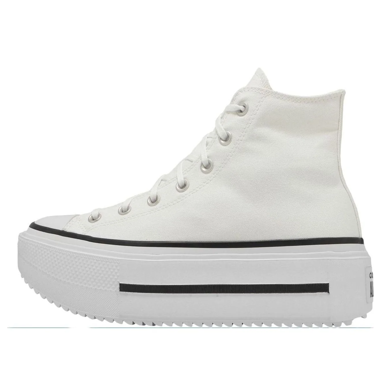 Converse Chuck Taylor All Star Lift Double Stack Hi 'White Black' A12976C