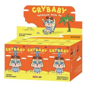 Pop Mart CRYBABY Vacation Mode On Series Vinyl Plush Pendant Sealed Cases (6 Blind Boxes) PPMT-2510-0051-991537223