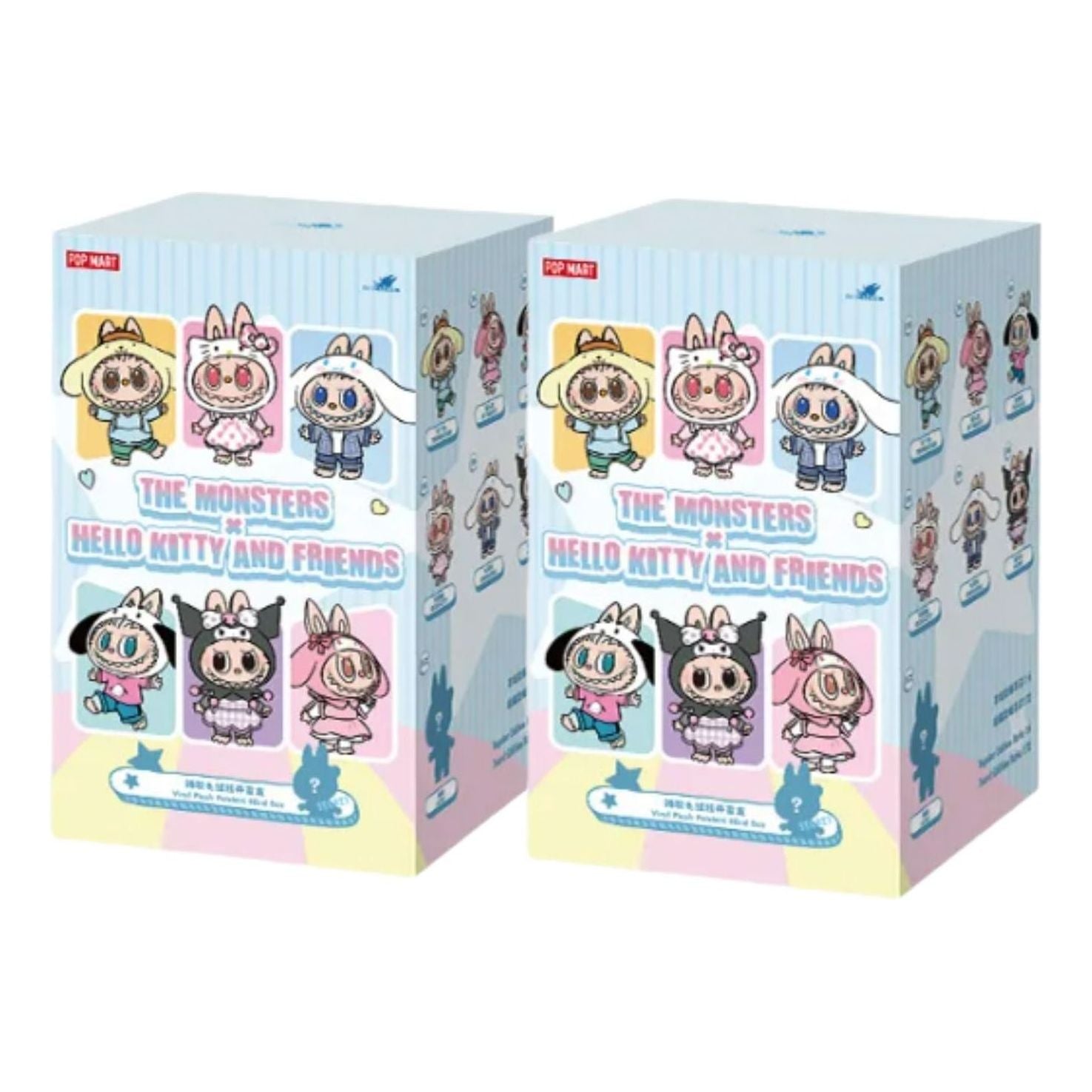 Pop Mart THE MONSTERS x Hello Kitty and Friends Series Vinyl Plush Pendant Sealed Case (2 Blind Boxes) PPMT-2603-0025-1075731536