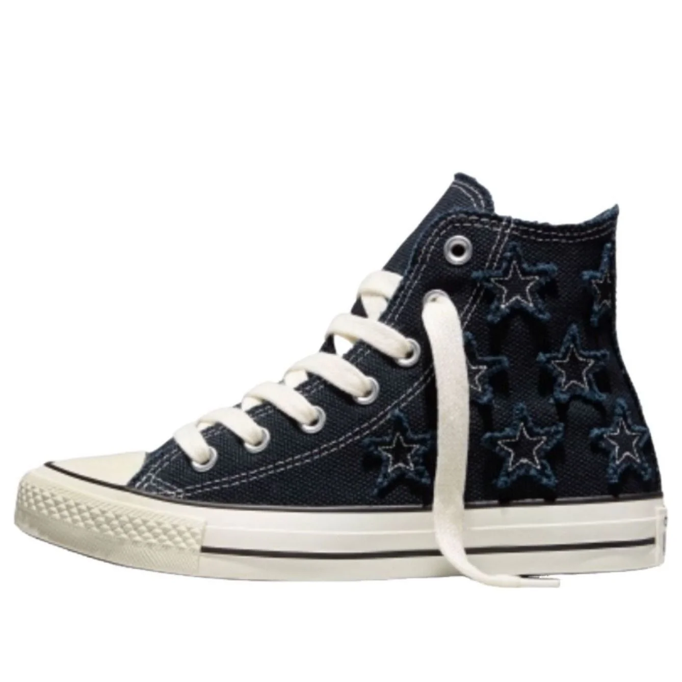 (WMNS) Converse Chuck Taylor All Star Hi Distressed Stars 'Black' A20566C