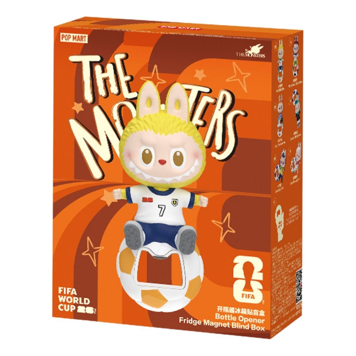Pop Mart THE MONSTERS × FIFA Series Bottle Opener Fridge Magnet Blind Case (1 Blind Box) PPMT-2603-0070-1097654939