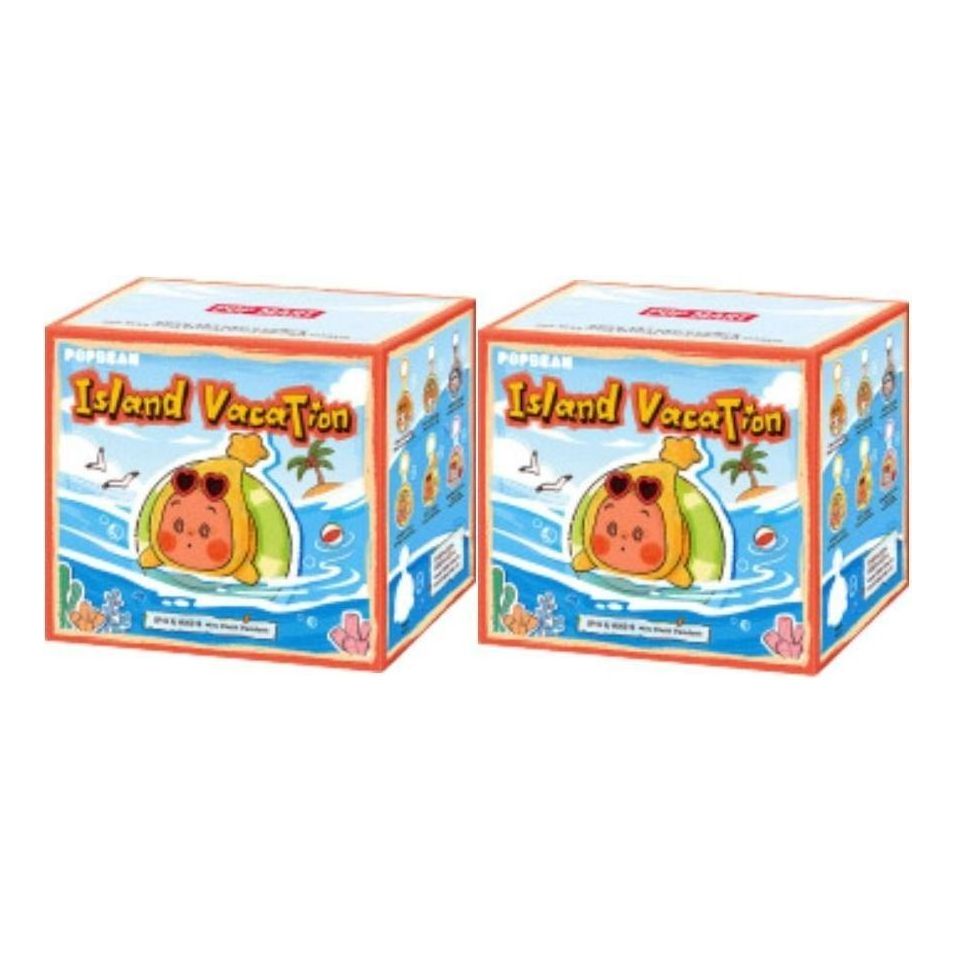 Pop Mart Pop Bean Island Vacation Series Mini Plush Pendant Sealed Case (2 Blind Boxes) PPMT-2607-0009-1197711363