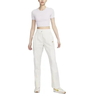 (WMNS) Nike Sportswear Utility High Waist Adjustable Casual Pants 'White' FZ6565-104
