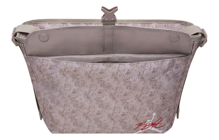Air Jordan Buckle Brand Logo Casual Shoulder Bag Messenger Bag Large Capacity Gray DV5362-001 - Image 3