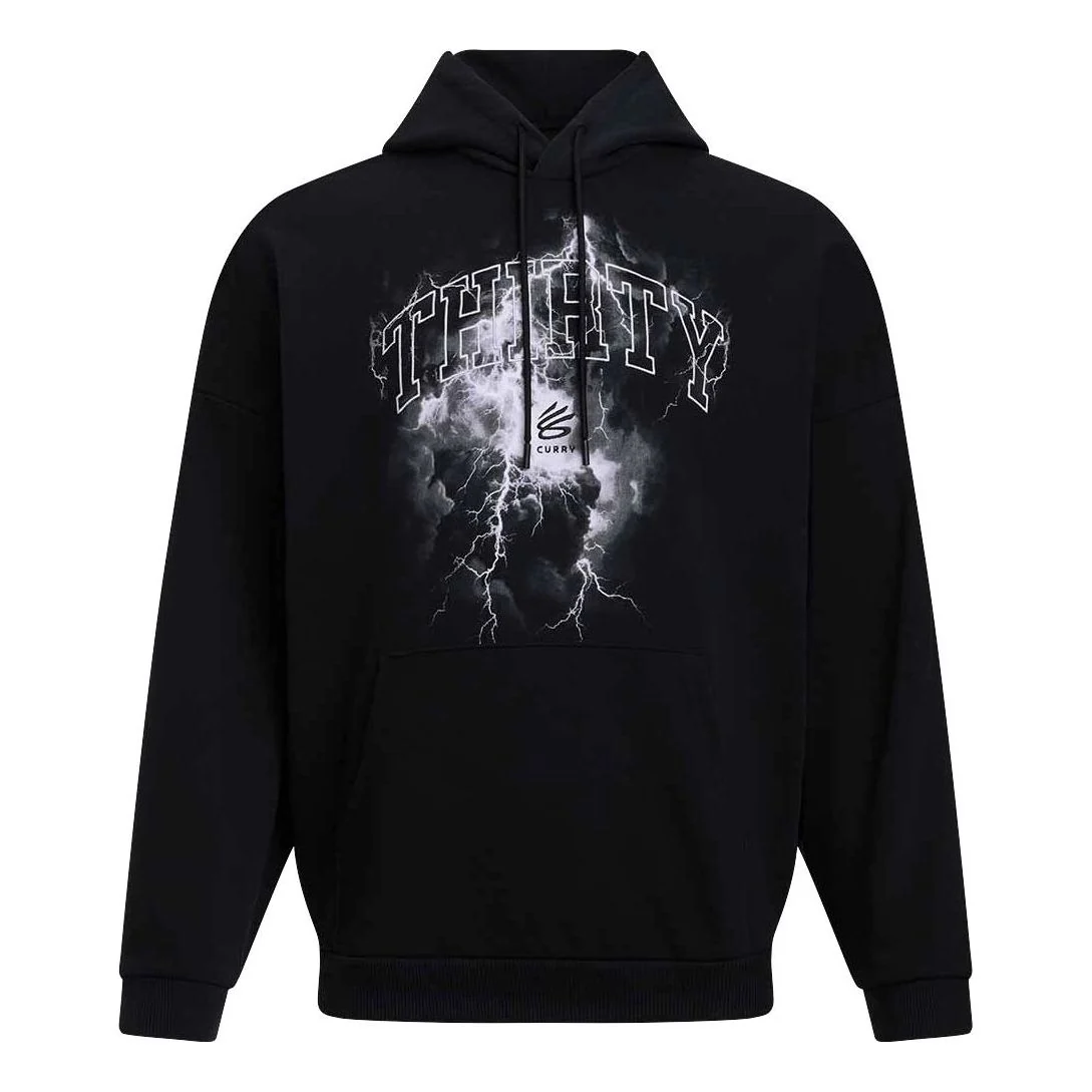 Under Armour Curry Tour Graphic Hoodie 'Black White' 6003495-001