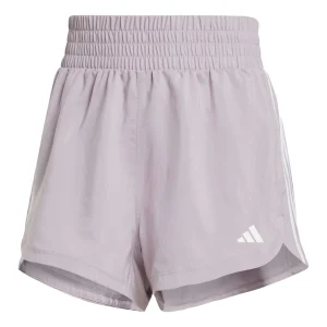 (WMNS) adidas Pacer Training 3-Stripes Woven High-Rise Shorts Asia Sizing 'Light Purple' IS2170