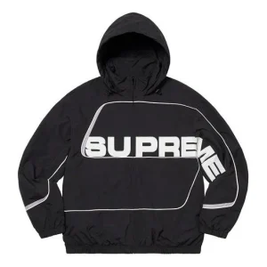 Supreme S Paneled Track Jacket 'Black Whtie' SUP-FW21-115