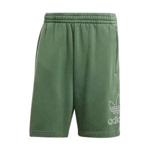 adidas Adicolor Outline Trefoil Shorts Asia Sizing 'Green' IR8004