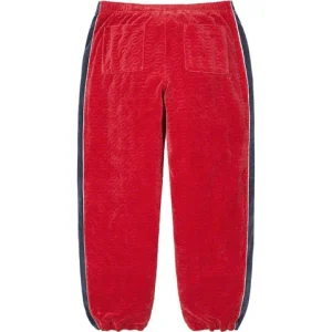 Supreme x Nike Velour Track Pant 'Red Grey' DB5794