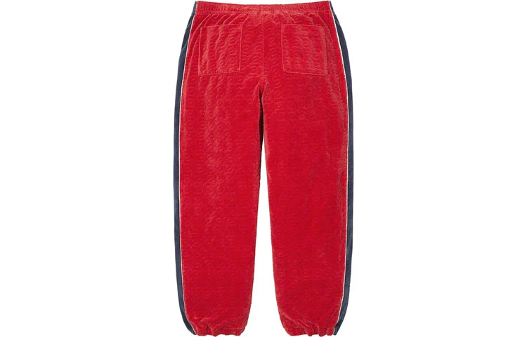 Supreme x Nike Velour Track Pant 'Red Grey' DB5794