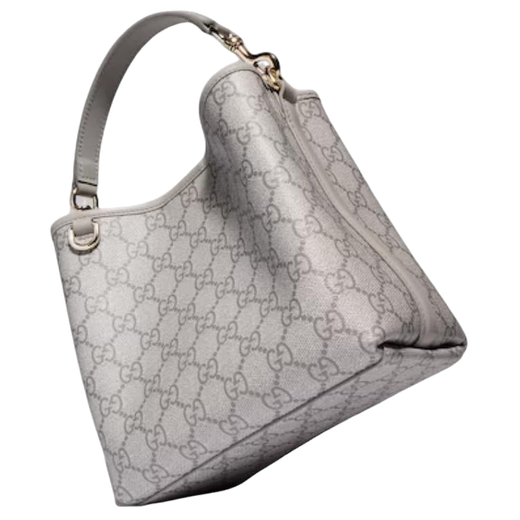 (WMNS) Gucci GG Emblem Small Bucket Bag 'Grey' 815118-FAD6M-1425 - Image 4