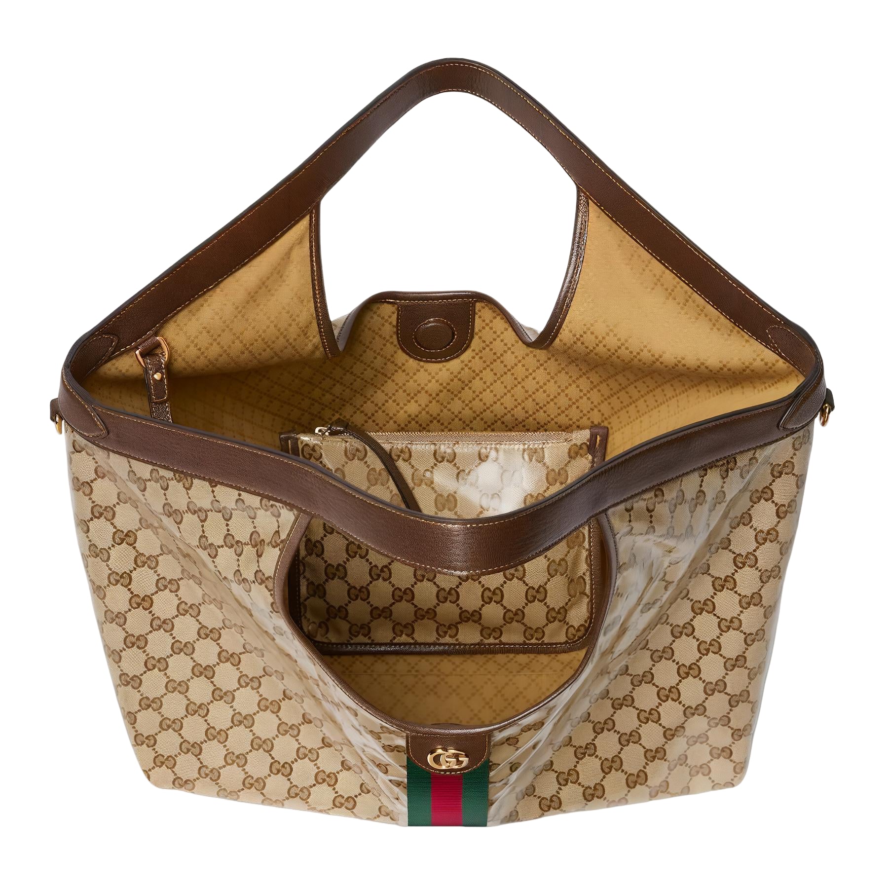 (WMNS) Gucci Giglio Large Tote Bag 'Sand Dark Brown' 853971-FAF1L-9653 - Image 4