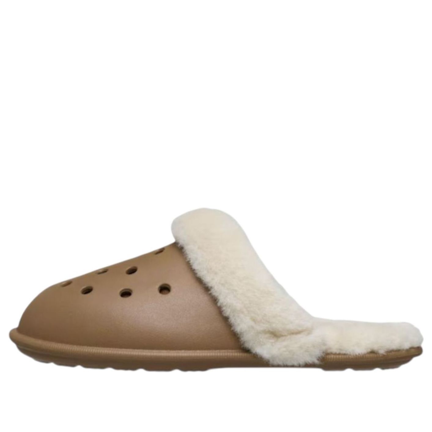 Crocs Classic Fuzz Scuff 'Sepia' 212143-2EY