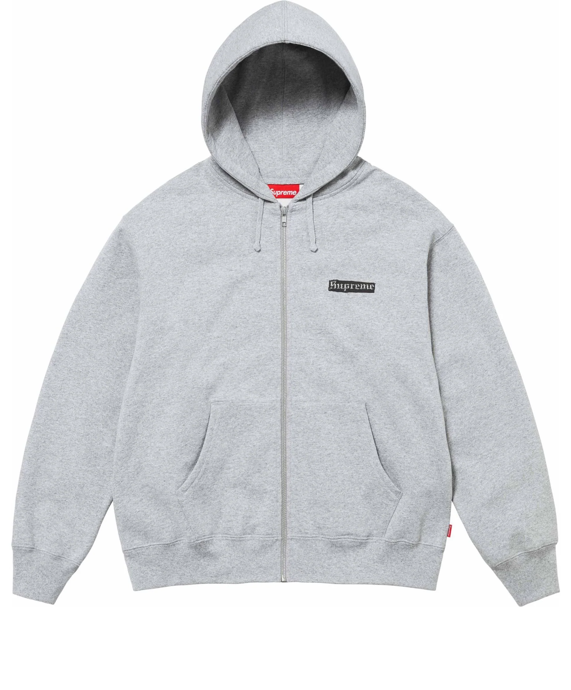Supreme Spread Zip Up Hooded Sweatshirt 'Grey' SUP-SS24-037