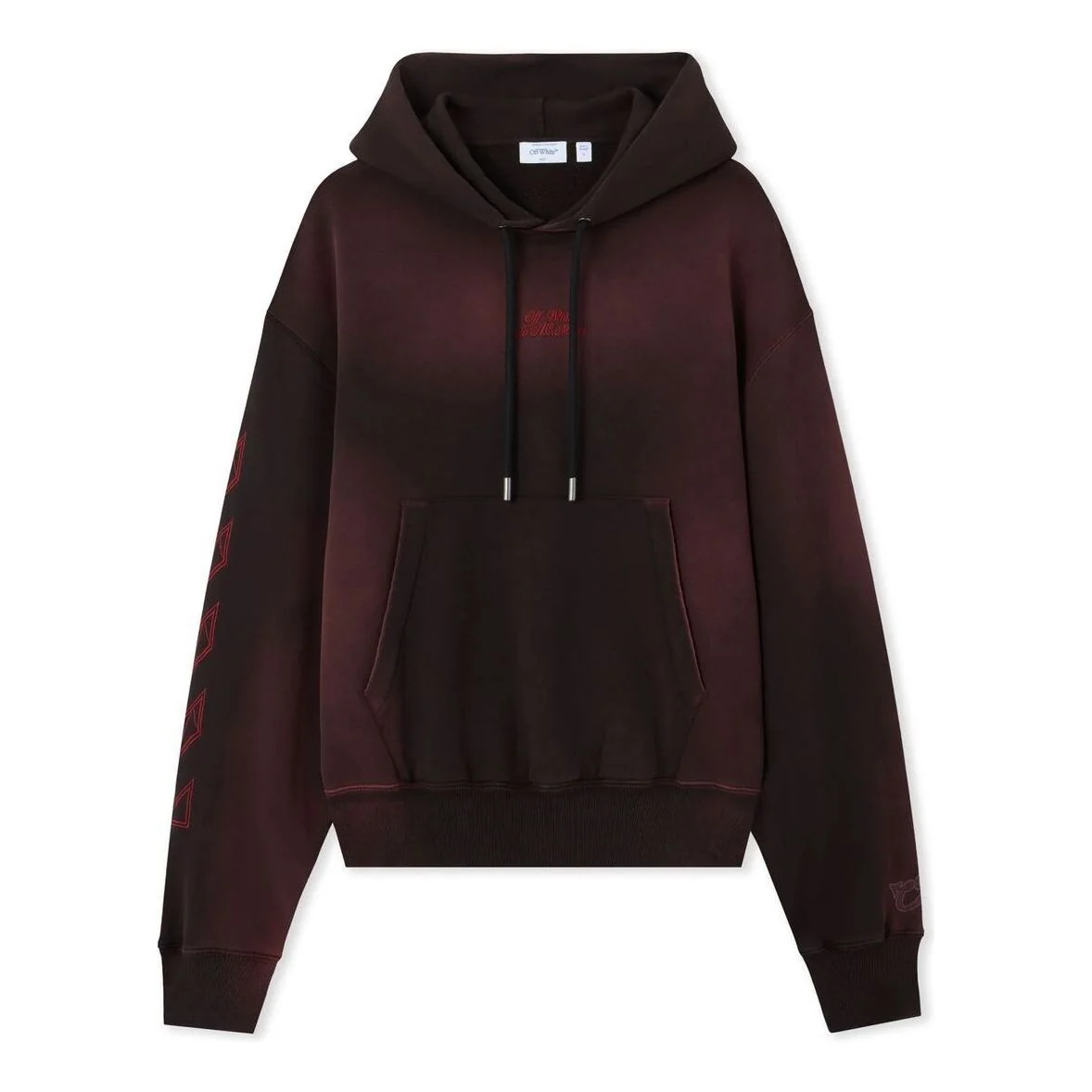 Off-White x c/o AC Milan Hoodie 'Black Red' 44MBB12NG25F002125