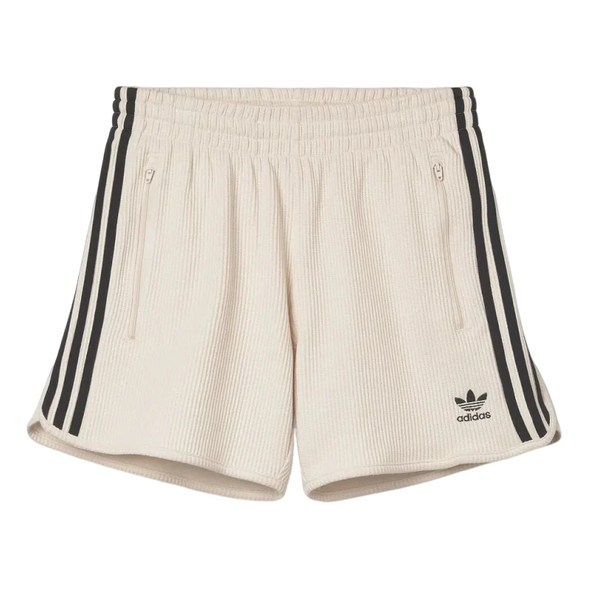 (WMNS) adidas Waffle Shorts Asia Sizing 'Wonder White' JV9267