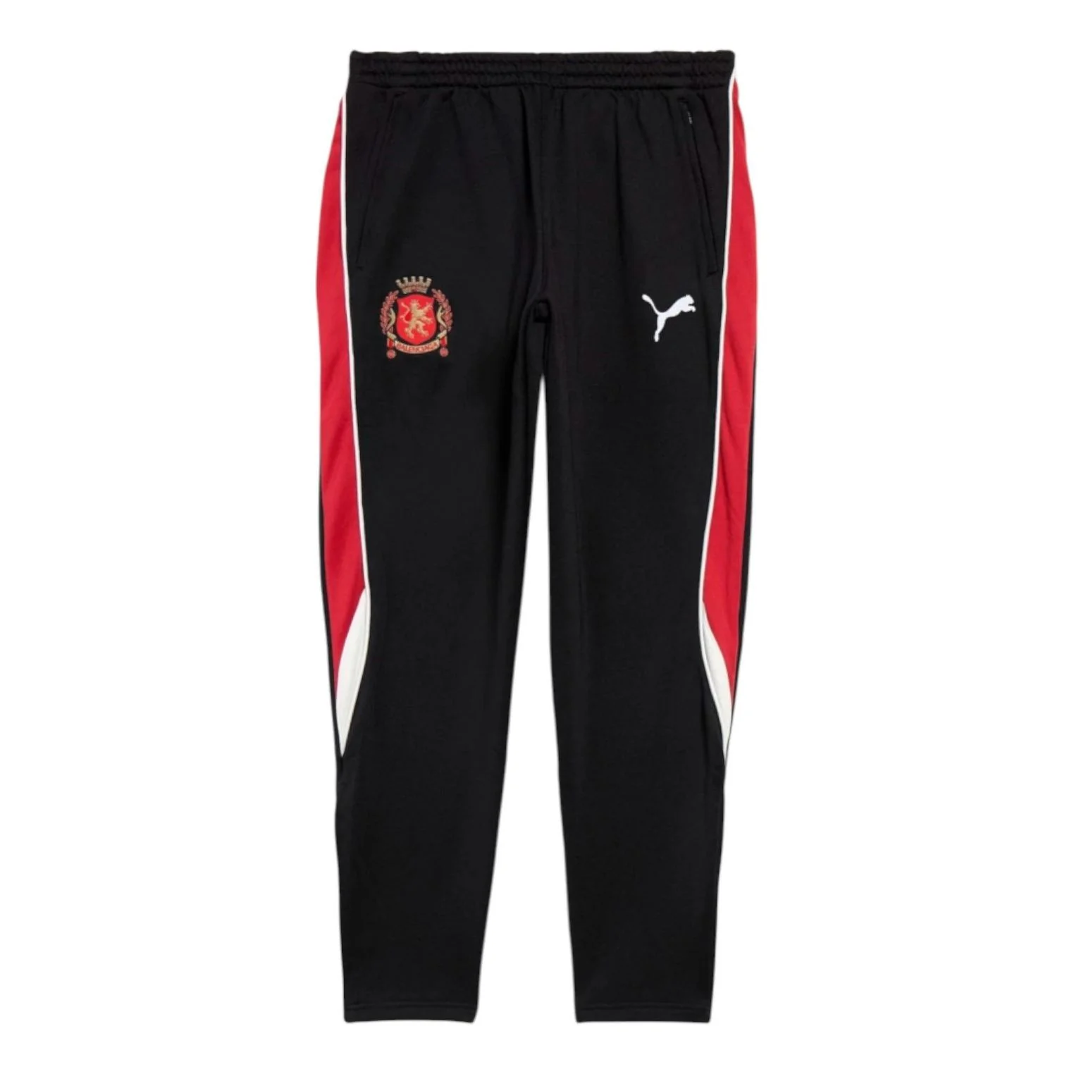 Balenciaga x Puma Fitted Tracksuit Pants 'Black Red' 846989TTVB21076