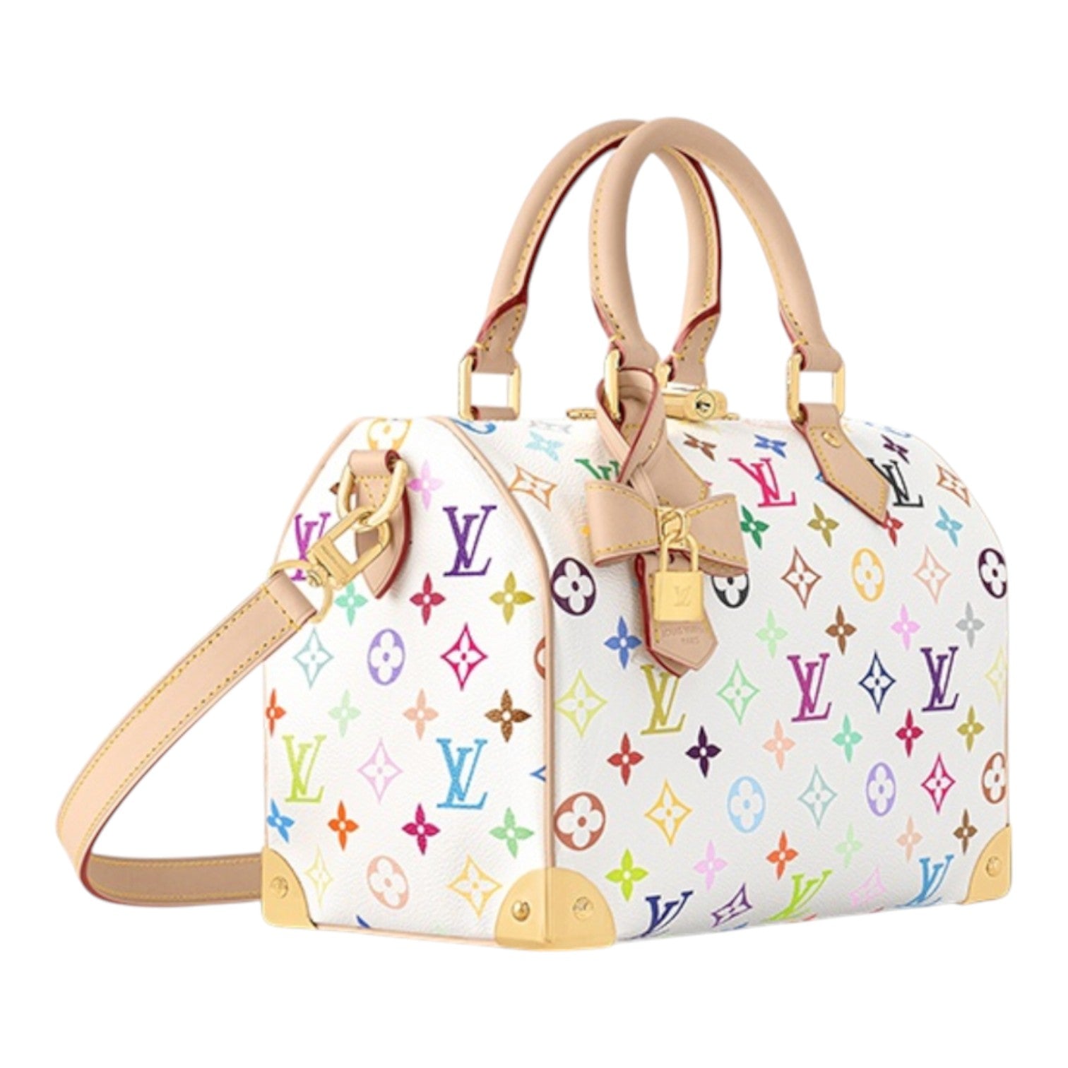 LOUIS VUITTON x Takashi Murakami Speedy Bandouliere 25 'White Multicolored' M13085 - Image 2