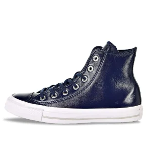 (WMNS) Converse Chuck Taylor All Star Crinkled Patent Leather Hi 'Midnight Navy' 557938C