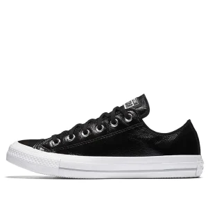 (WMNS) Converse Chuck Taylor All Star Patent Low 'Black' 558002C