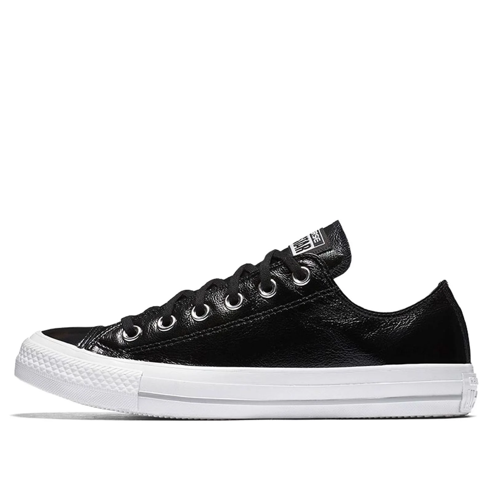 (WMNS) Converse Chuck Taylor All Star Patent Low 'Black' 558002C