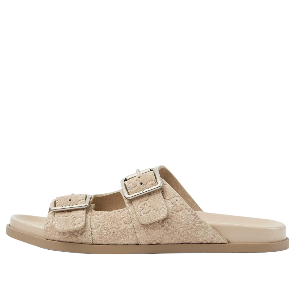 Gucci GG Suede Slides 'Oatmeal' 816380-AADUO-9511