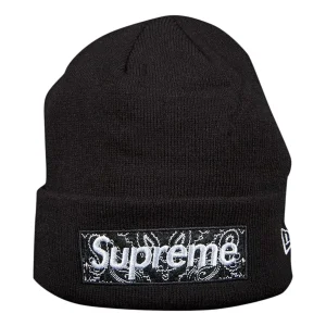 Supreme x New Era Box Logo Beanie 'Black' FW19BN4-BLACK