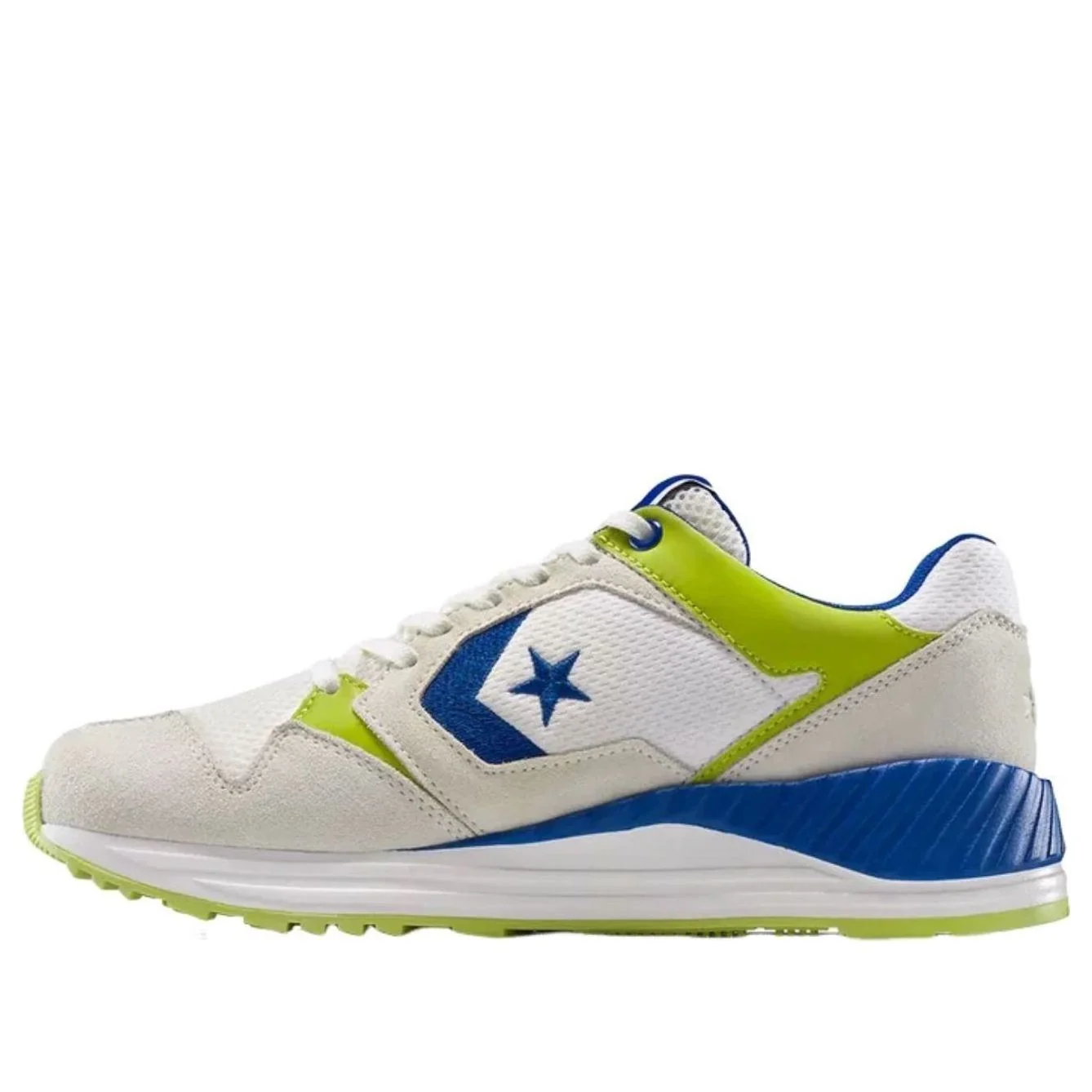 Converse Wave Trainer Ox 'Vintage White Blue Cartreuse' A13464C