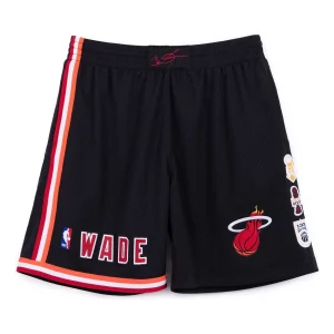 Mitchell & Ness NBA Miami Heat 2006/07 Swingman Shorts 'Dwyane Wade Black' 201297640
