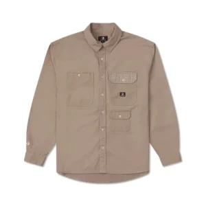Converse YOTD Woven Shirt Asia Sizing 'Tan' 10026808-A02