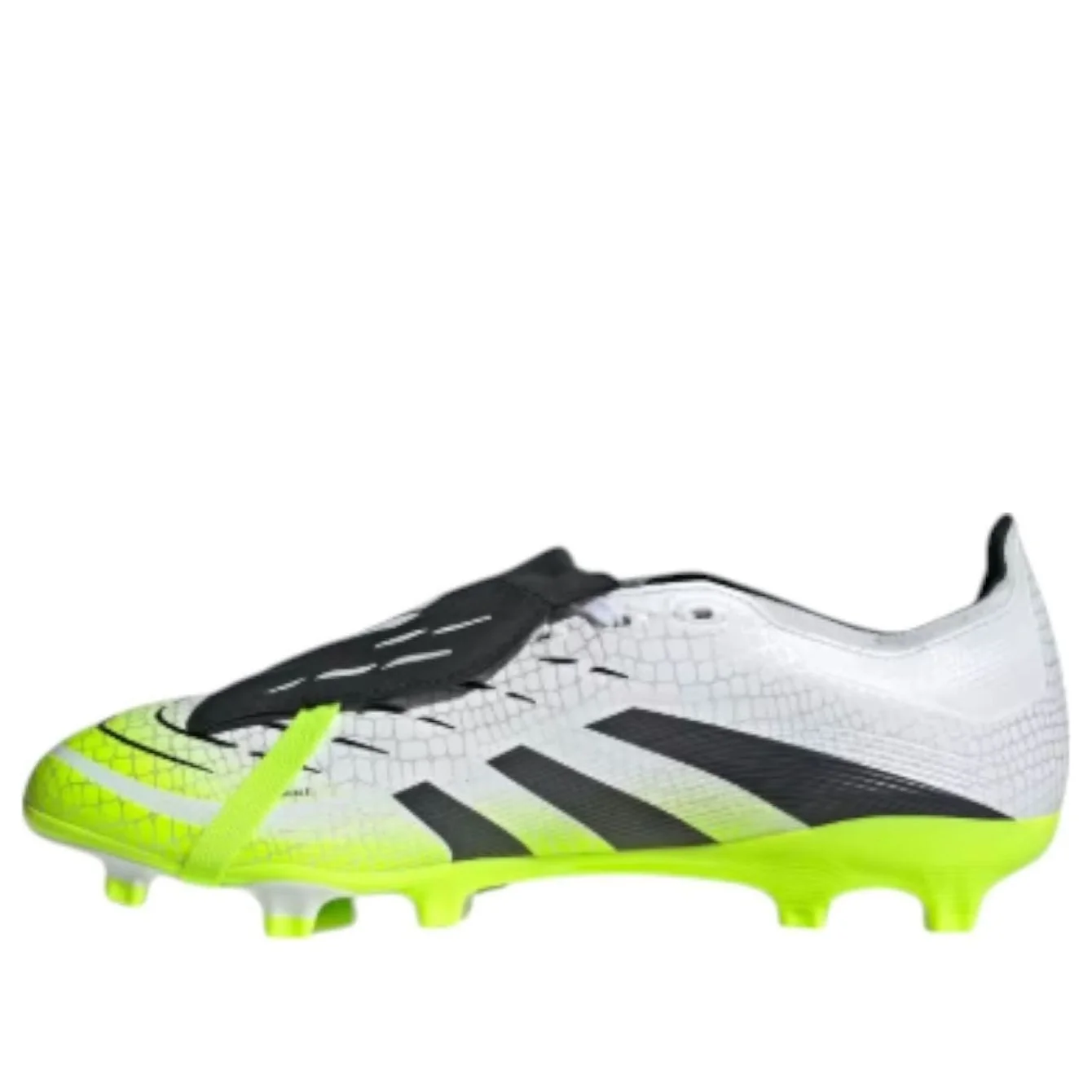 adidas Predator League Fold Over Tongue FG 'Cloud White Black Lucid Lemon' JI1111