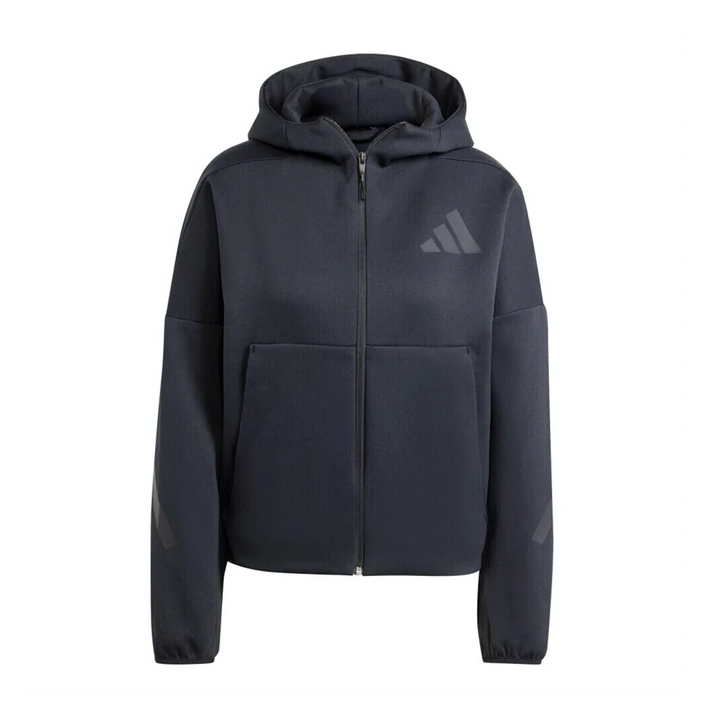 (WMNS) adidas Z.N.E. Full-Zip Hoodie Asia Sizing 'Black' JE7848