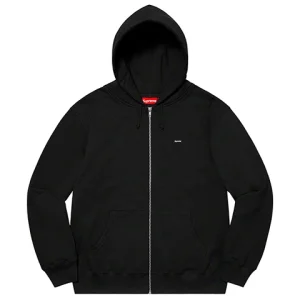 Supreme Small Box Zip Up Hooded Sweatshirt 'Black' SUP-SS21-689