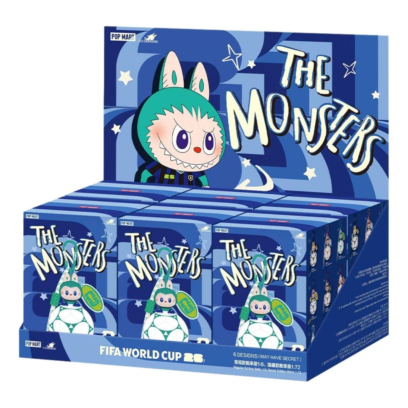 Pop Mart THE MONSTERS × FIFA Series Football shaped Mini Bag Blind Case (6 Blind Boxes) PPMT-2603-0067-1097593433