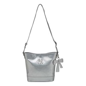 (GS) MLB Shoulder Crossbody Bag Embossed Faux Leather 'Silver' 7ACRM066N-50SIS
