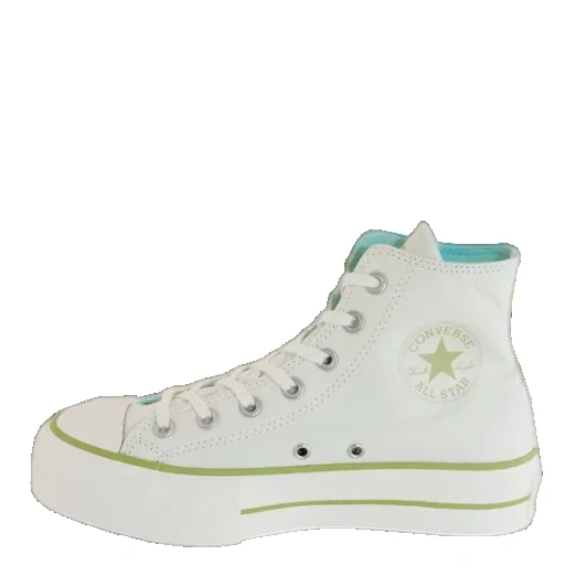 (WMNS) Converse Chuck Taylor All Star Lift Platform 'White Green' A08218F