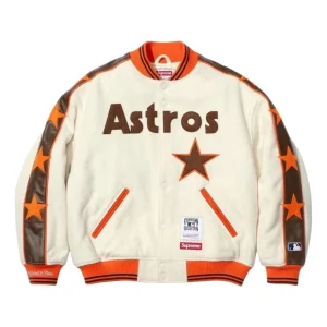 Supreme x Mitchell & Ness SS26 Teams Varsity Jacket 'Cream' SUP-SS26-281-CRM