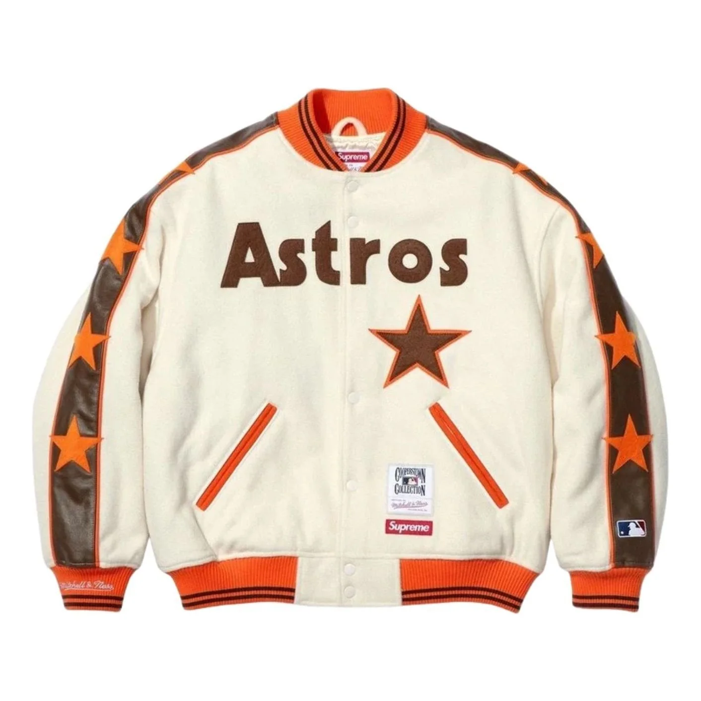 Supreme x Mitchell & Ness SS26 Teams Varsity Jacket 'Cream' SUP-SS26-281-CRM