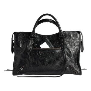 (WMNS) Balenciaga Le City Bag Medium 'Black' 8657602ACFH1000
