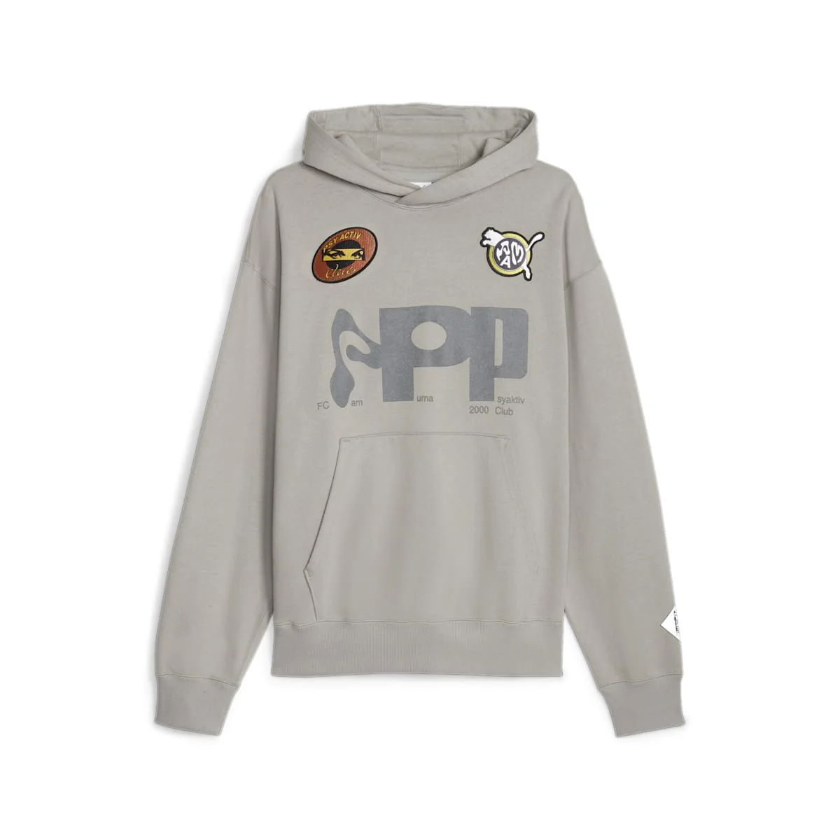 PUMA x PERKS AND MINI Graphic Hoodie 'Concrete Grey' 622677-14