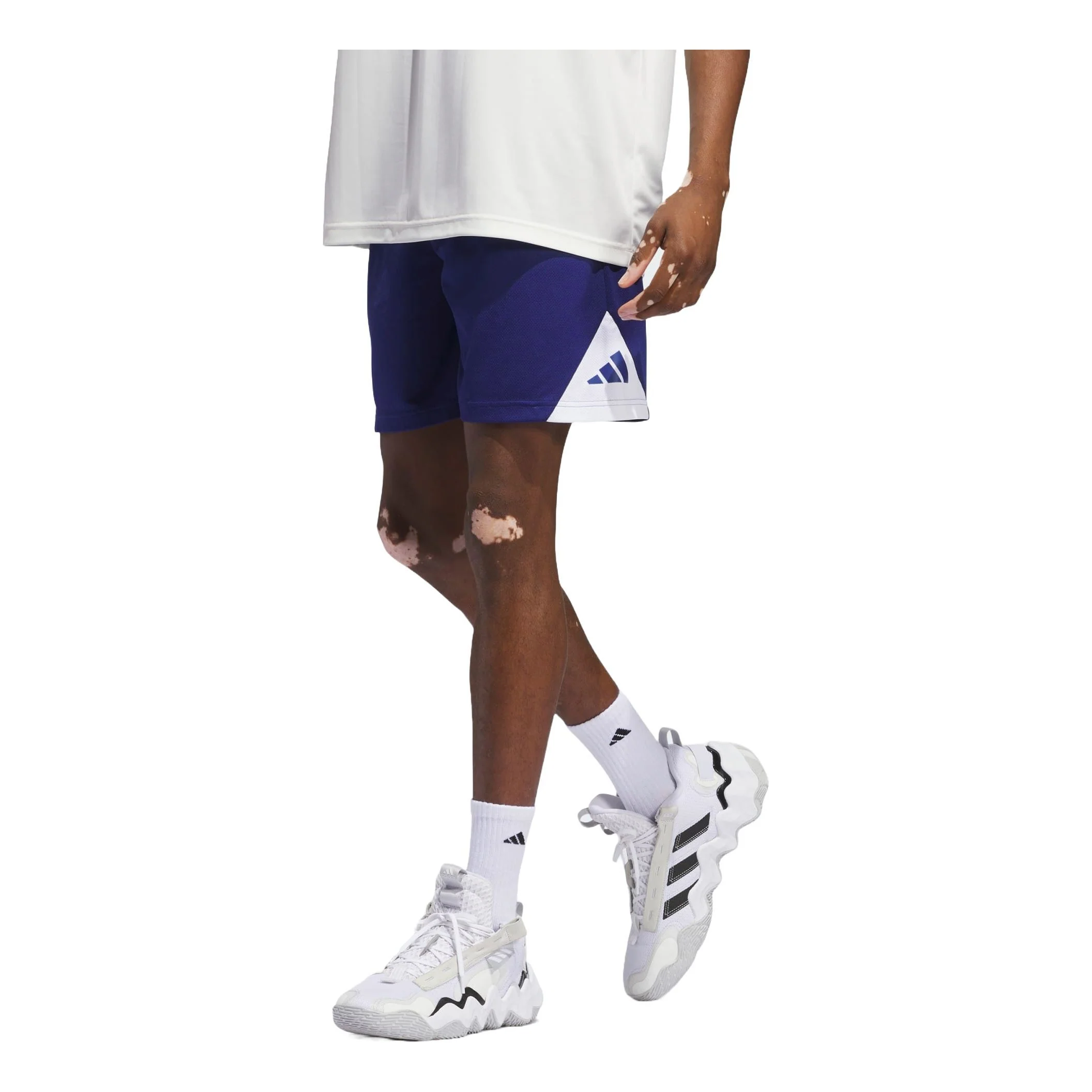 adidas Basketball Badge of Sport Shorts Asia Sizing 'Victory Blue' IR5537