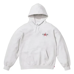 Supreme x Air Jordan Hooded Sweatshirt 'Ash Grey' FW24SW1-ASH-GREY