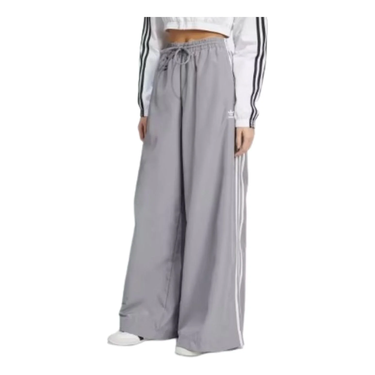 (WMNS) adidas Adilenium Oversized Track Pants Asia Sizing 'Grey' JD3389