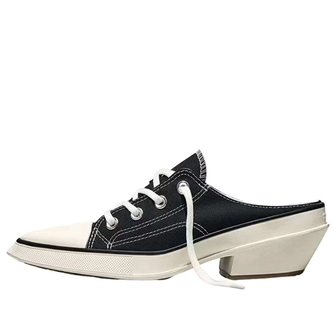(WMNS) Converse Chuck 70 De Luxe Pointed Mule Heel Platform 'Black' A16060C