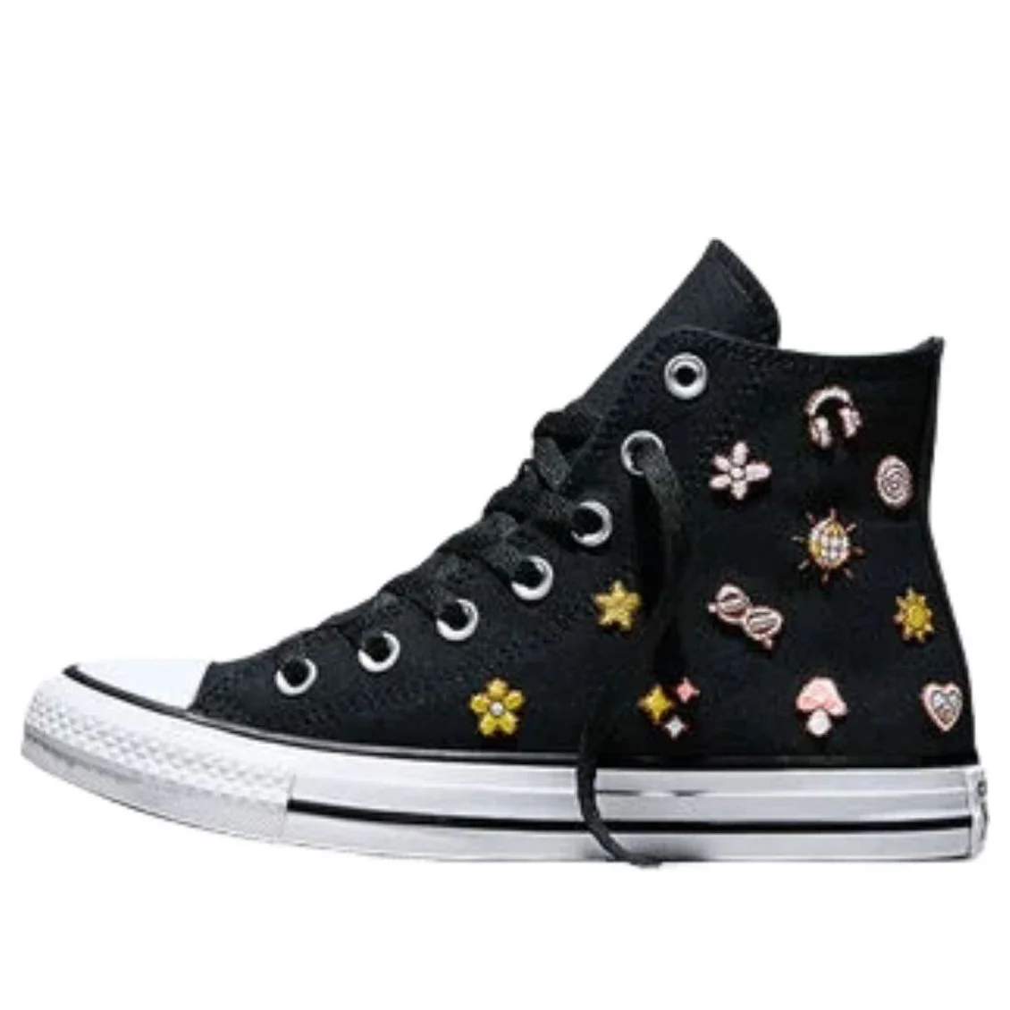 Converse Chuck Taylor All Star Retro Embroidery 'Black New Found Bloom' A16914F