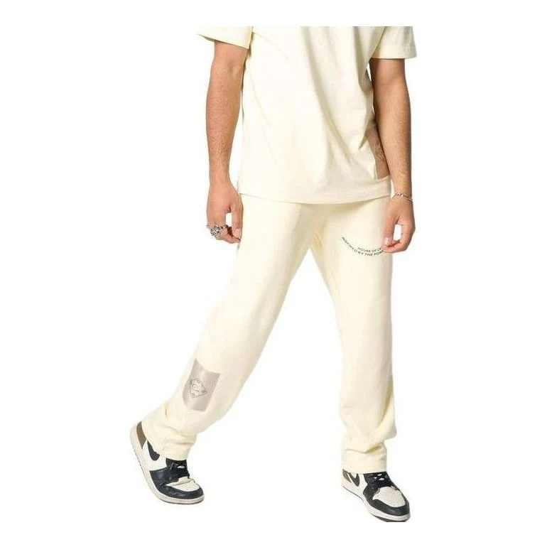 House of Cenmar Pants with Power Of Dreams Print 'Yellow' HOC-YJG
